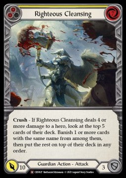 Righteous Cleansing [CRU027] (Crucible of War - Unlimited) Regular