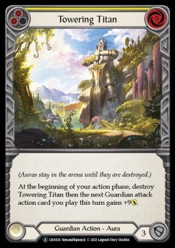 Towering Titan (Yellow) [CRU030] (Crucible of War - Unlimited) Rainbow Foil