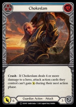 Chokeslam (Blue) [CRU037] (Crucible of War - Unlimited) Regular