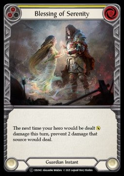 Blessing of Serenity (Yellow) [CRU042] (Crucible of War - Unlimited) Regular