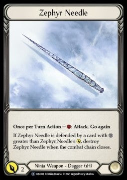 Zephyr Needle [CRU051] (Crucible of War - Unlimited) Regular