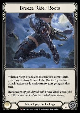 Breeze Rider Boots [CRU053] (Crucible of War - Unlimited) Rainbow Foil