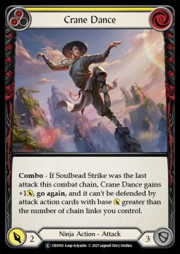 Crane Dance (Yellow) [CRU058] (Crucible of War - Unlimited) Rainbow Foil