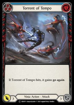 Torrent of Tempo (Blue) [CRU071] (Crucible of War - Unlimited) Regular