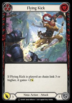 Flying Kick (Blue) [CRU065] (Crucible of War - Unlimited) Regular