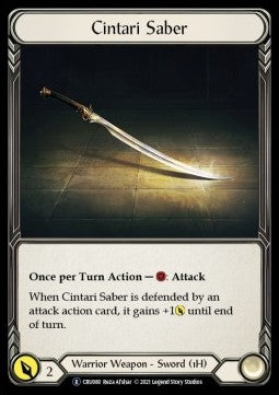 Cintari Saber [CRU080] (Crucible of War - Unlimited) Regular