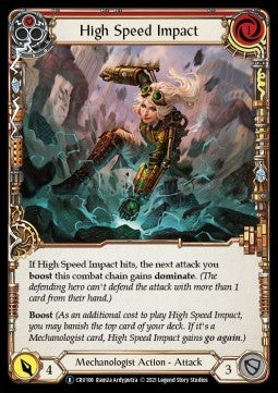 High Speed Impact (Red) [CRU106] (Crucible of War - Unlimited) Rainbow Foil