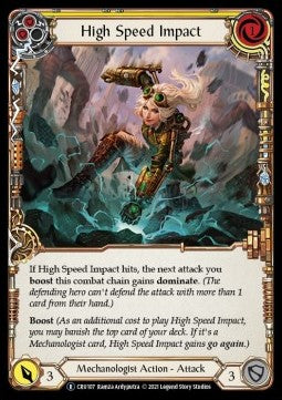 High Speed Impact (Yellow) [CRU107] (Crucible of War - Unlimited) Rainbow Foil