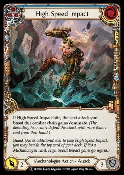 High Speed Impact (Blue) [CRU108] (Crucible of War - Unlimited) Rainbow Foil