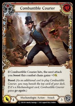 Combustible Courier (Red) [CRU109] (Crucible of War - Unlimited) Rainbow Foil