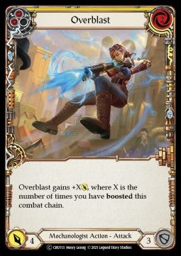 Overblast (Yellow) [CRU113] (Crucible of War - Unlimited) Rainbow Foil