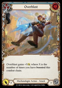 Overblast (Blue) [CRU114] (Crucible of War - Unlimited) Rainbow Foil
