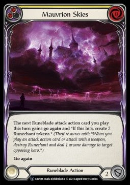 Mauvrion Skies (Yellow) [CRU146] (Crucible of War - Unlimited) Regular