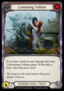 Consuming Volition (Red) [CRU148] (Crucible of War - Unlimited) Rainbow Foil