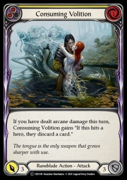 Consuming Volition (Yellow) [CRU149] (Crucible of War - Unlimited) Rainbow Foil