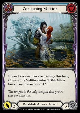 Consuming Volition (Blue) [CRU150] (Crucible of War - Unlimited) Regular
