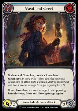 Meat and Greet (Blue) [CRU153] (Crucible of War - Unlimited) Rainbow Foil