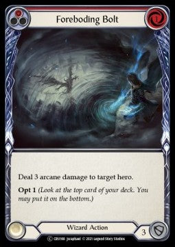 Foreboding Bolt (Red) [CRU168] (Crucible of War - Unlimited) Regular