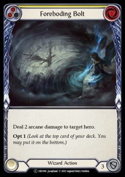 Foreboding Bolt (Yellow) [CRU169] (Crucible of War - Unlimited) Rainbow Foil