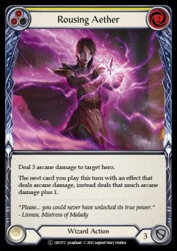 Rousing Aether (Yellow) [CRU172] (Crucible of War - Unlimited) Rainbow Foil
