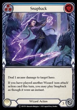 Snapback (Blue) [CRU176] (Crucible of War - Unlimited) Rainbow Foil