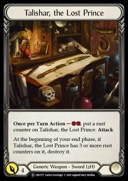 Talishar, the Lost Prince [CRU177] (Crucible of War - Unlimited) Regular