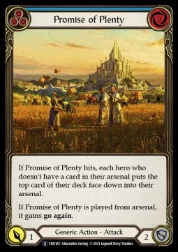 Promise of Plenty (Blue) [CRU185] (Crucible of War - Unlimited) Regular