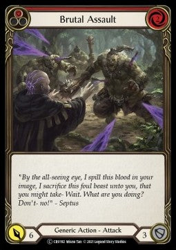 Brutal Assault (Red) [CRU192] (Crucible of War - Unlimited) Rainbow Foil
