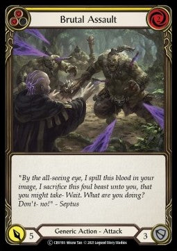 Brutal Assault (Yellow) [CRU193] (Crucible of War - Unlimited) Rainbow Foil