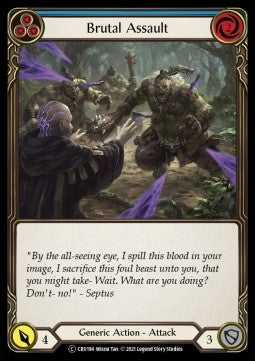 Brutal Assault (Blue) [CRU194] (Crucible of War - Unlimited) Rainbow Foil