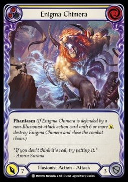 Enigma Chimera (Yellow) [MON099] (Monarch - First) Rainbow Foil