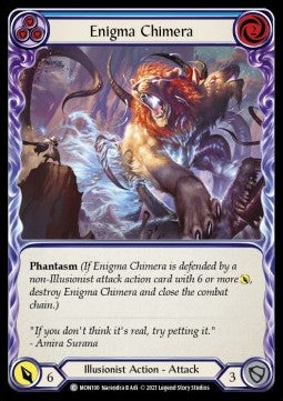 Enigma Chimera (Blue) [MON100] (Monarch - First) Rainbow Foil