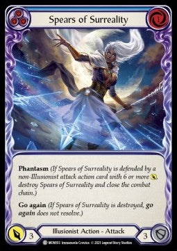Spears of Surreality (Blue) [MON103] (Monarch - First) Rainbow Foil