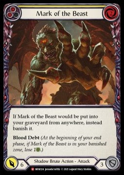 Mark of the Beast [MON124] (Monarch - First) Regular