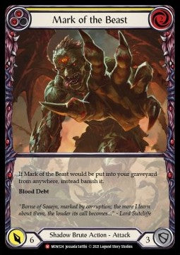 Mark of the Beast (Extended Art) [MON124] (Monarch - First) Rainbow Foil