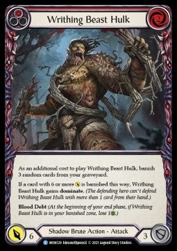 Writhing Beast Hulk (Red) [MON129] (Monarch - First) Regular