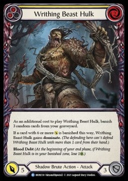 Writhing Beast Hulk (Yellow) [MON130] (Monarch - First) Rainbow Foil