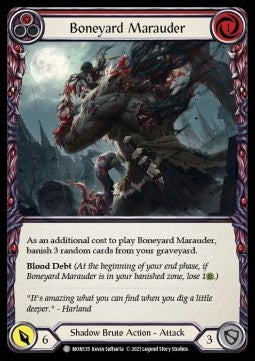 Boneyard Marauder (Red) [MON135] (Monarch - First) Rainbow Foil