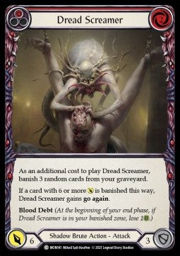 Dread Screamer (Red) [MON141] (Monarch - First) Rainbow Foil