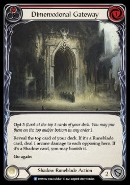 Dimenxxional Gateway (Red) [MON162] (Monarch - First) Rainbow Foil