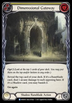 Dimenxxional Gateway (Yellow) [MON163] (Monarch - First) Rainbow Foil