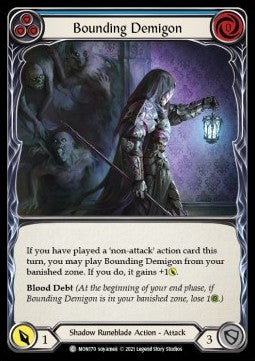 Bounding Demigon (Blue) [MON170] (Monarch - First) Rainbow Foil