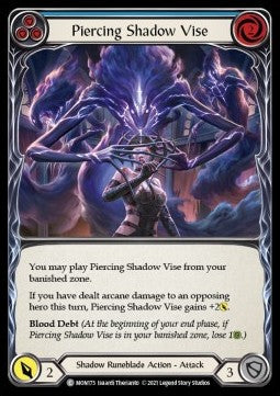 Piercing Shadow Vise (Blue) [MON173] (Monarch - First) Regular