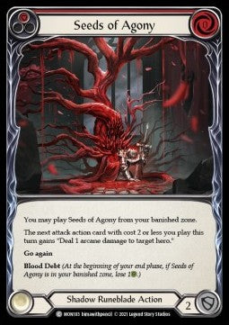 Seeds of Agony (Red) [MON183] (Monarch - First) Rainbow Foil