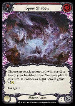 Spew Shadow (Red) [MON212] (Monarch - First) Rainbow Foil