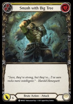 Smash with Big Tree (Yellow) [MON227] (Monarch - First) Rainbow Foil