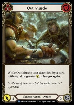 Out Muscle (Blue) [MON250] (Monarch - First) Rainbow Foil