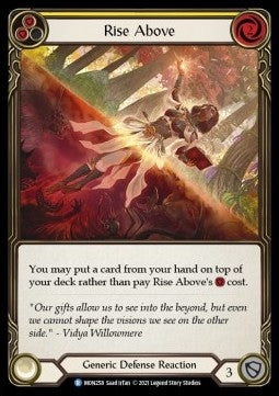 Rise Above (Yellow) [MON258] (Monarch - First) Rainbow Foil