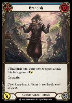 Brandish (Blue) [MON271] (Monarch - First) Rainbow Foil