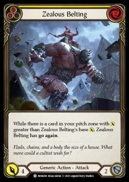 Zealous Belting (Yellow) [MON294] (Monarch - First) Regular